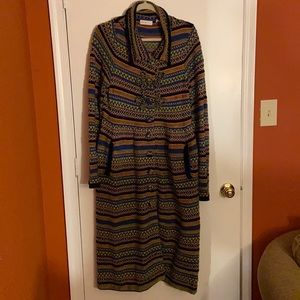 Long cardigan from Anthropologie made by “sleeping on snow”